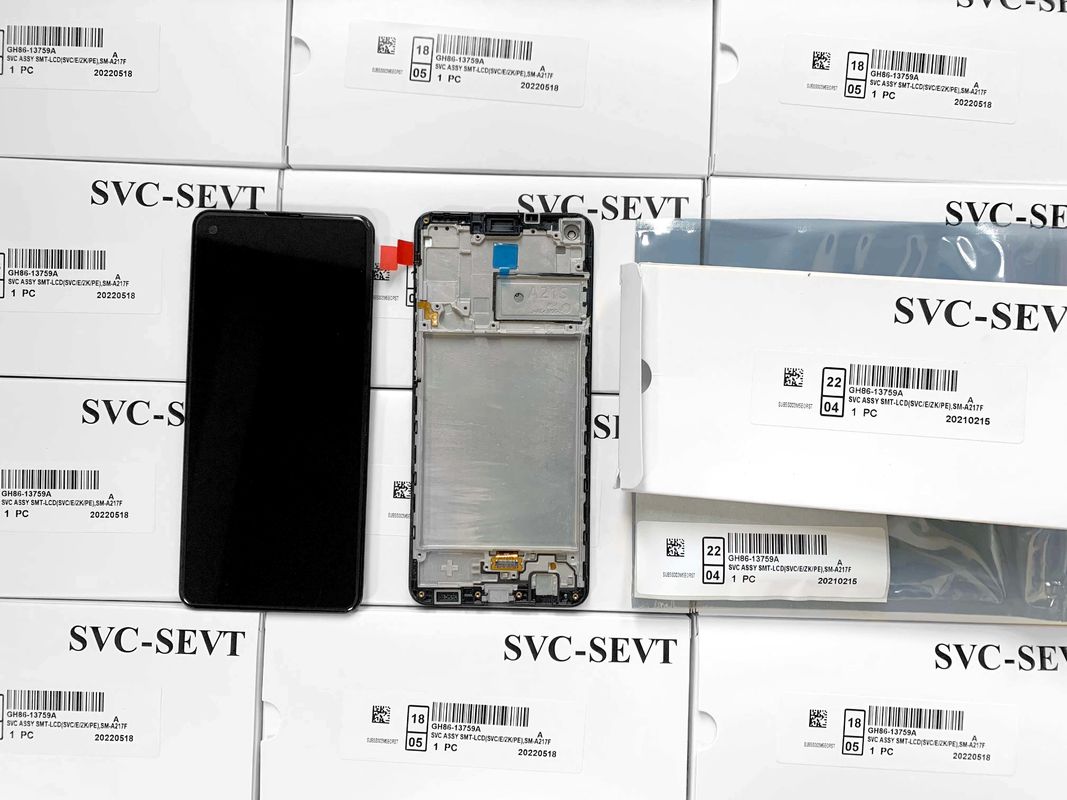 A21S LCD lcd com quadro Para  A21S Original Novo Service Pack LCDS  A217 Telefone Móvel Pantalla