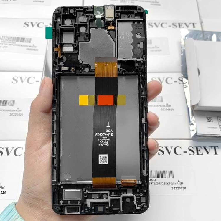 A326B LCD Display + Frame Para  A32 5G Original Service Pack LCDS  A326B Telefone Móvel touch screen Pantalla
