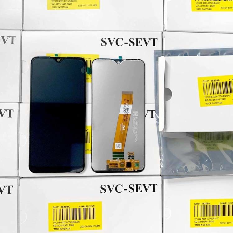 A01 LCD lcd Para  A01 Atacado Original Telefone Móvel tela Pantalla  A105 Service Pack LCDS Touch
