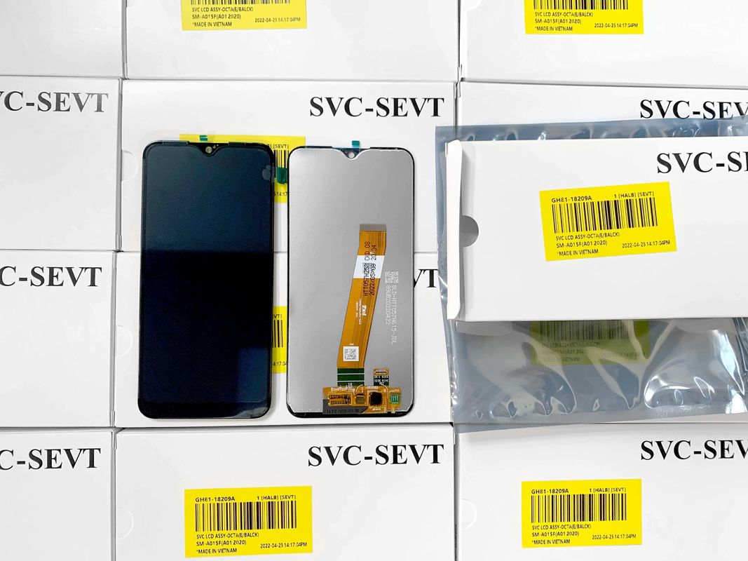 A01 LCD lcd Para  A01 Atacado Original Telefone Móvel tela Pantalla  A105 Service Pack LCDS Touch
