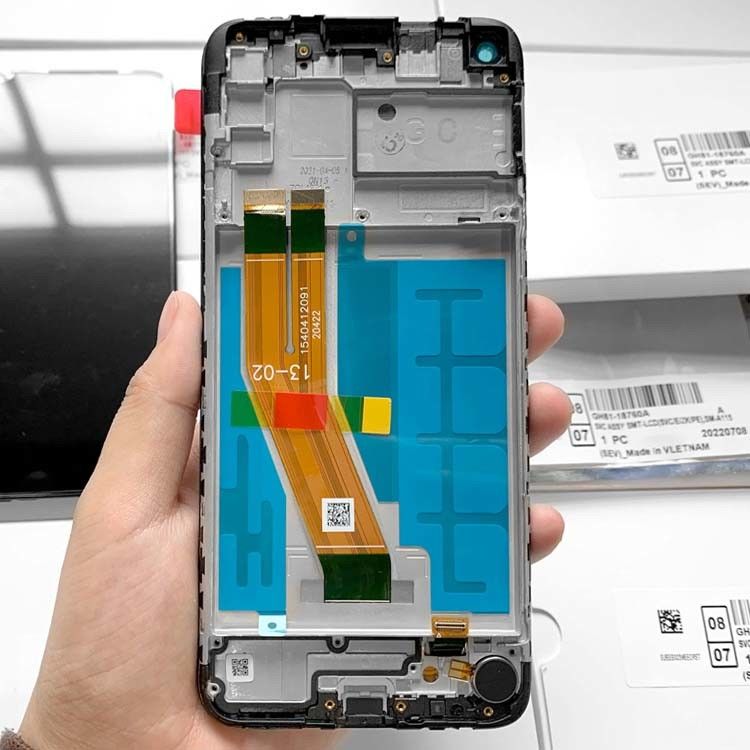 Pantalla de tela de LCD A11 com quadro para  A11 Original Nova tela móvel  A115 Service Pack LCDS Display
