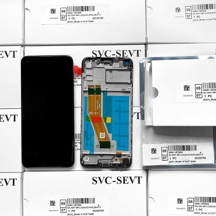 Pantalla de tela de LCD A11 com quadro para  A11 Original Nova tela móvel  A115 Service Pack LCDS Display