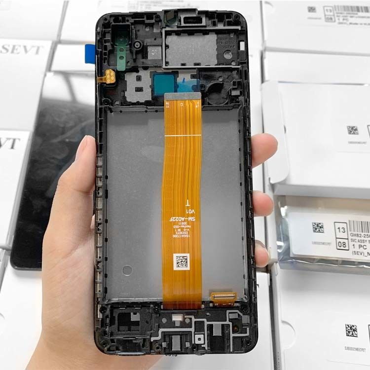 Pacote de serviço original profissional de alta qualidade LCD A022 Core telefone móvel LCDs mobile LCD display para  A01 Core