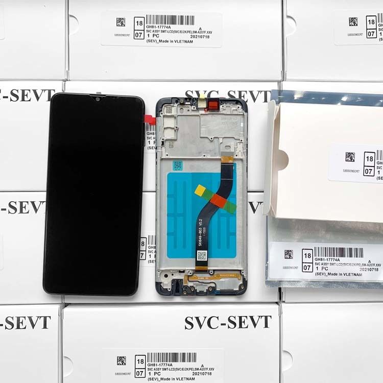 Embalagem Serviço de sacos anti-estáticos Embalagem de espuma Caixa Cartão Para  A207 LCD Display Screen LCD