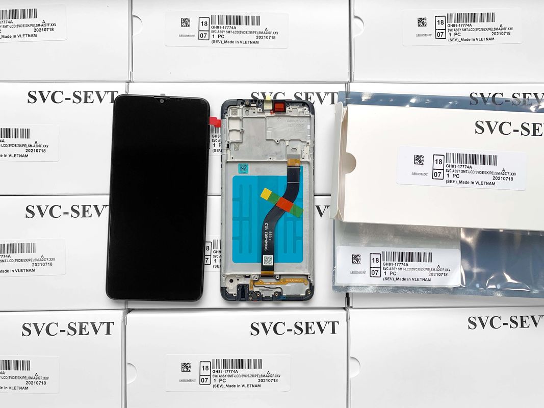 Embalagem Serviço de sacos anti-estáticos Embalagem de espuma Caixa Cartão Para  A207 LCD Display Screen LCD