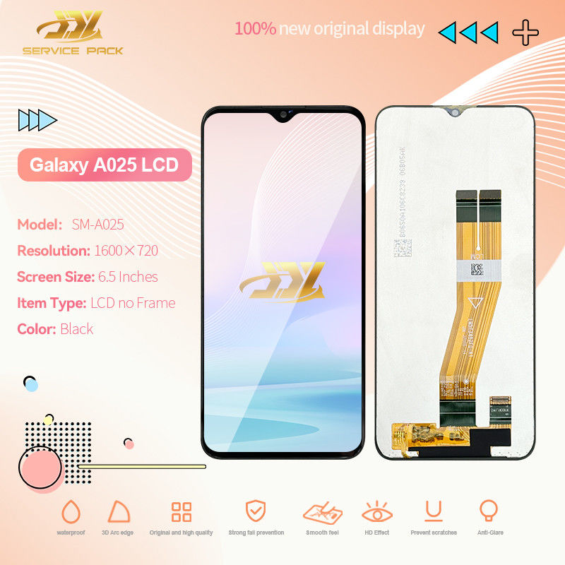 Display LCD de cor preta substituição MOQ 5 Pcs Para A02S Modelo de tela móvel