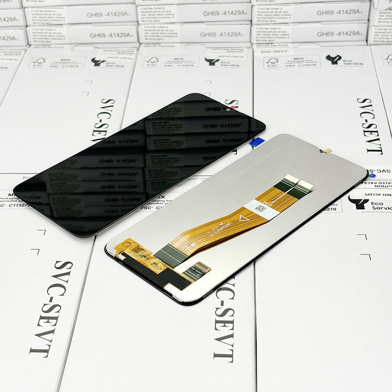 Display LCD de cor preta substituição MOQ 5 Pcs Para A02S Modelo de tela móvel