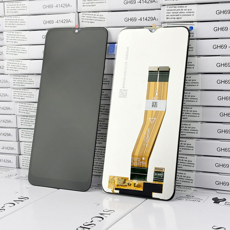 Display LCD de cor preta substituição MOQ 5 Pcs Para A02S Modelo de tela móvel