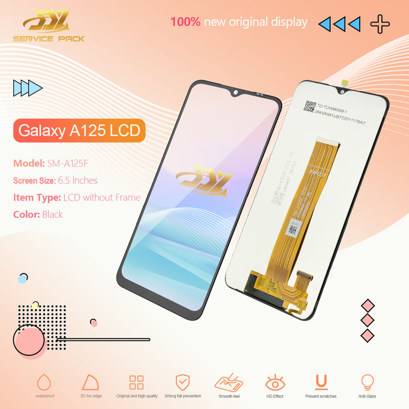 A125 LCD lcd Para  A12 Mobile Phone Screen Display  A125 Pacote de Serviço Original de Atacado LCDS Pantalla
